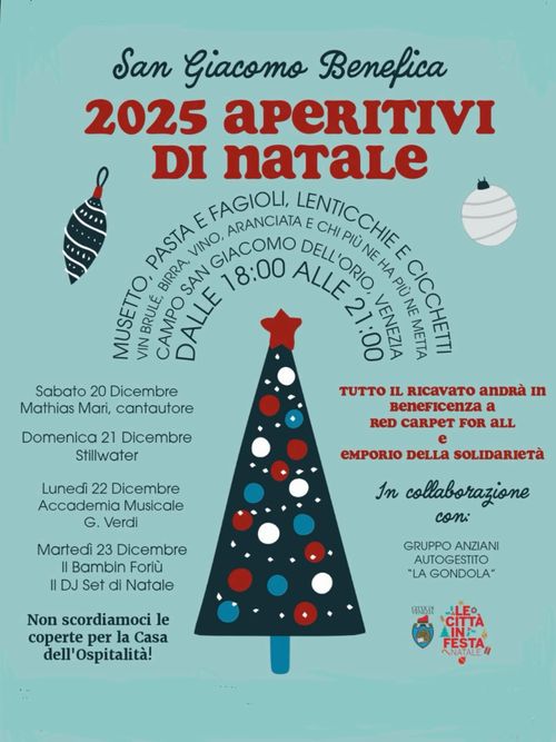 APERITIVI DI NATALE della Benefica San Giacomo! 