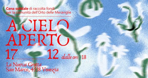🌿✨ Cena Solidale – A Cielo Aperto ✨🌿